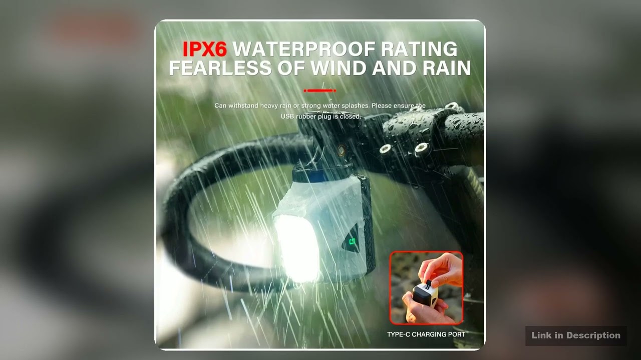 TOWILD DL1200SDL1700 Bicycle Light With CutOff Line Beam1900LM Rechargeable Bike Front Light Power