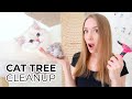 HOW TO CLEAN A CAT TREE NATURALLY STEP BY STEP Featuring: My British Longhair Cats Milo And Ava