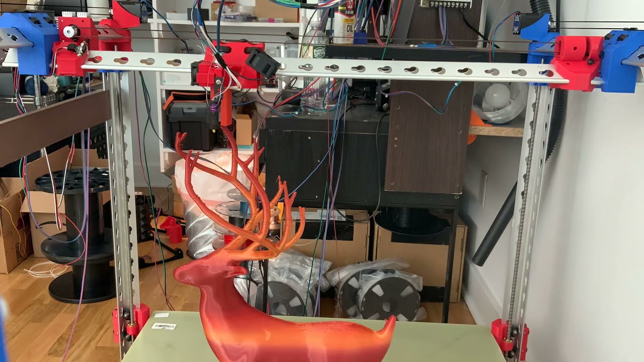 3D Printed 2 Foot Deer with Antlers Timelapse | DIY | PrimeRep
