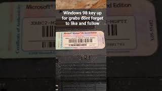 windows 98 key dont forget to like and follow #ewaste #ewasterecycling #recyclereuse #recyclesmart