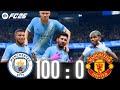 FC 25 -MESSI RONALDO NEYMAR & MBAPPE | ALL STARS | Manchester City 100-0 Manchester United