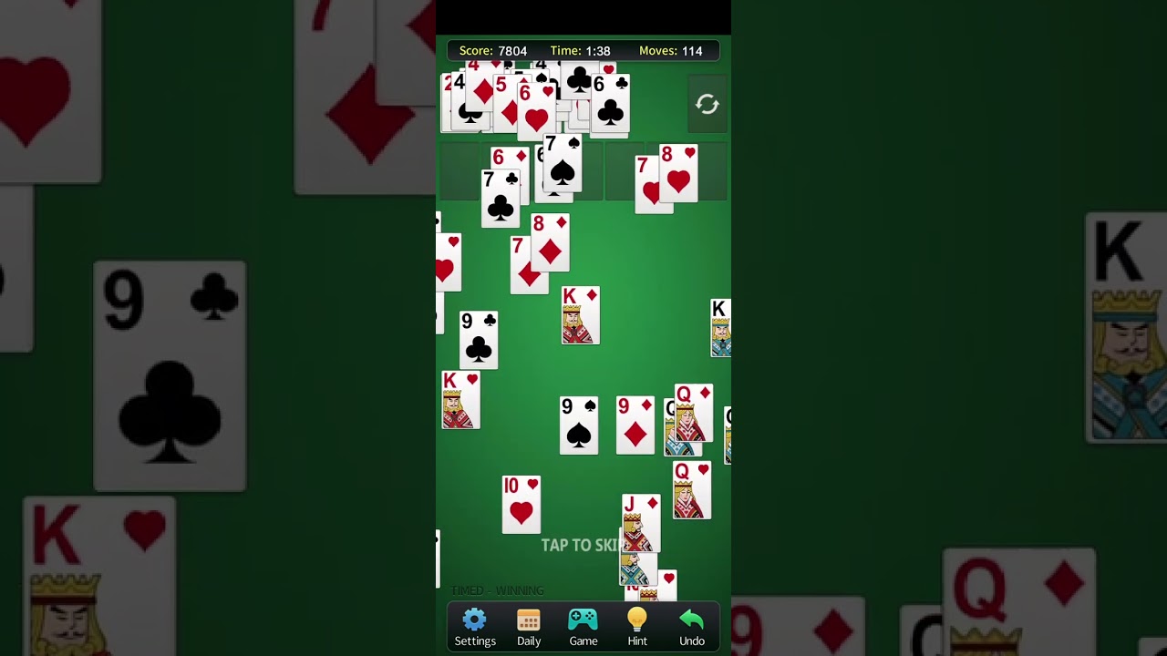 Classic Mobile Game Solitaire - Classic Game ASMR (273)