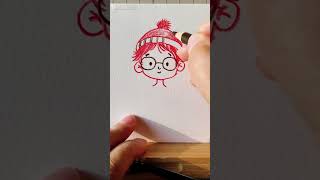Cute Portrait Process | Step-by-Step Art Short #art #drawing