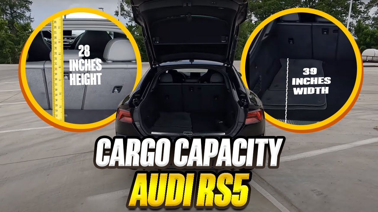 2023 Audi RS5 - True Cargo Capacity Given In Inches