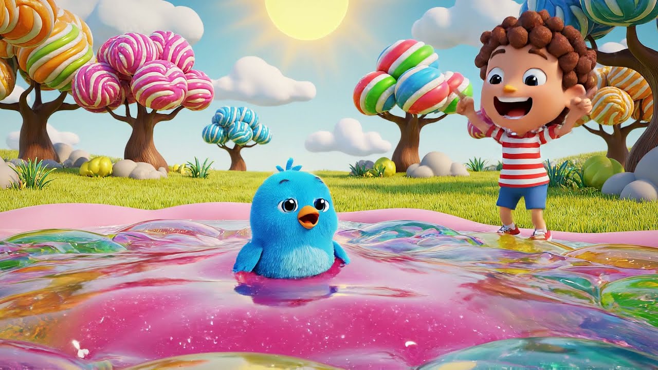 Angry Birds Tiny Blue Chick Flipped Into Fun | Nursery Rhymes for Kids & Baby Songs