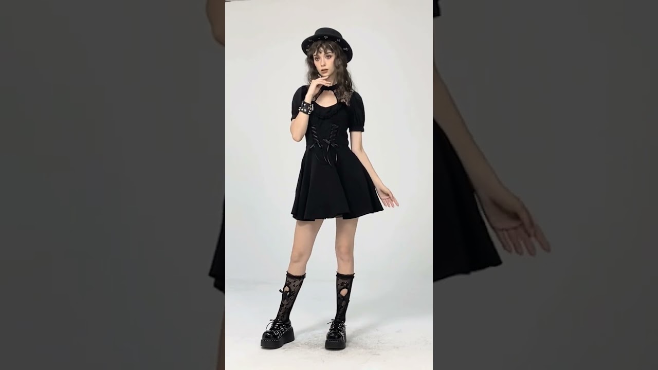 Carolina gothic mini dress by Dark in Love
