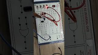 Logic Gate NOT Gate Using NOR Universal Gate #education #electronics #engineering