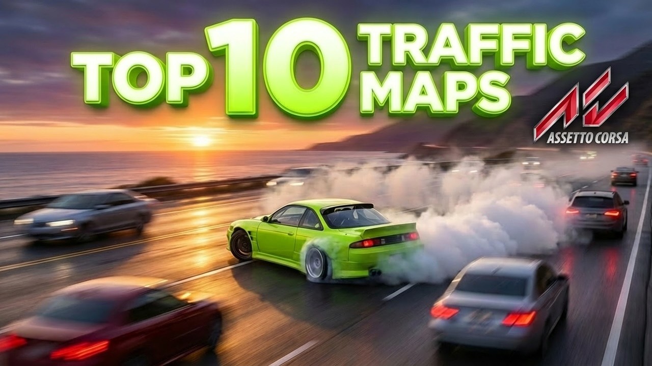 Top 10 Traffic Free Roam Maps in Assetto Corsa (2026)