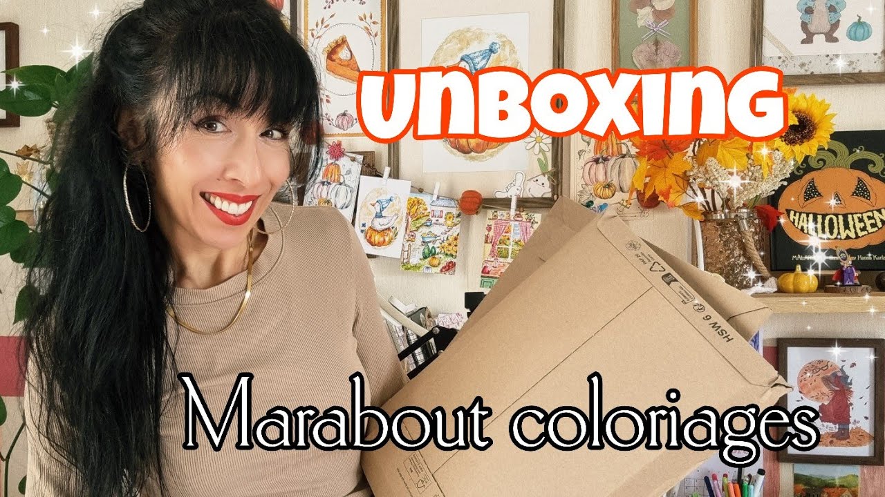 Unboxing :Marabout coloriages. Octobre 2025🍄