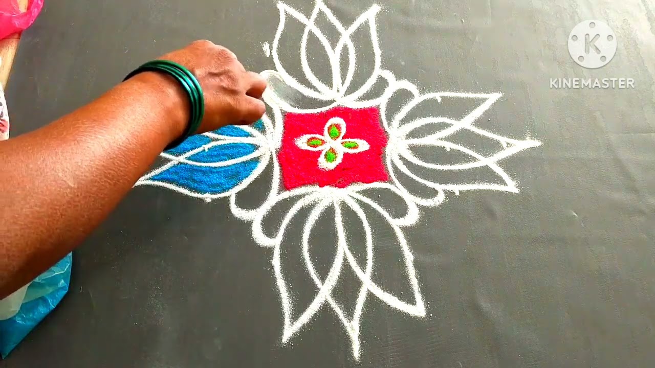 Ugadi special muggulu7*1) 🏵️ please subscribe 🌹 daily muggu 🏵️ please subscribe 🙏🙏🙏🙏