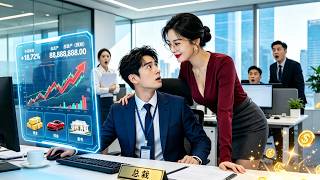 他上班偷偷炒股被美女老闆發現，要開除他？怎料他精準預測股市，竟是隱藏股神，美女上司愛上他！#中文短剧 #ChineseDrama #ShortDrama screenshot 2
