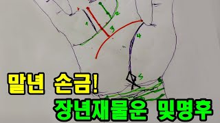 말년 손금! 말년에 운이(장년 재물운 및명후손금)