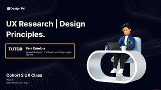 UX Design Class : Cohort 2 - Week 5