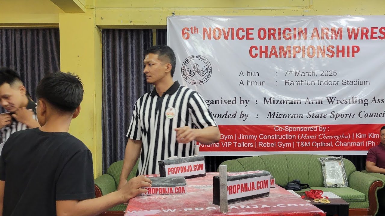 Армрестлинг, 6-й чемпионат Мизорама среди новичков, 65 кг и 75 кг, 2025 г.