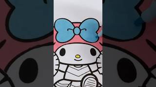 Coloring Sanrio My Melody Cheerleader #coloring #mymelody #sanrio #cheerleader