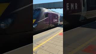 222021 EMR Class 222 meridian departing Leicester for Sheffield