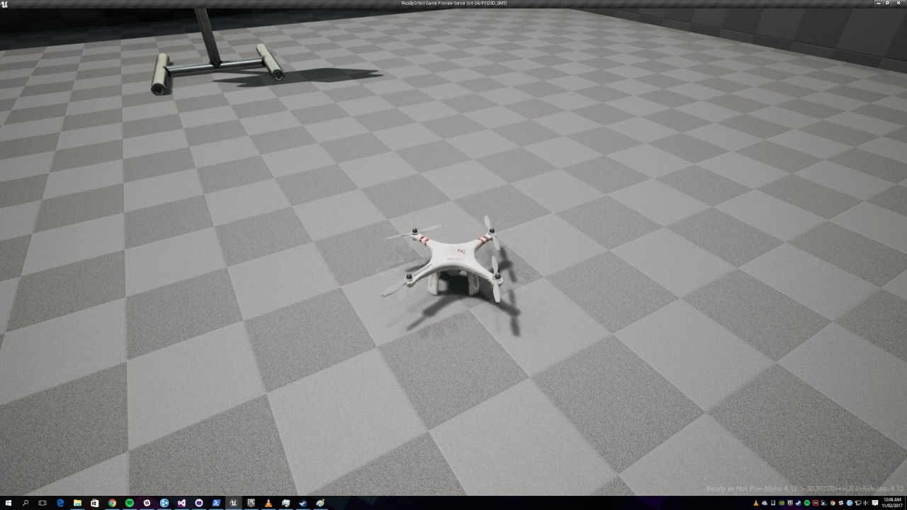 Early look at drone (flight model complete) - High pitch sound has been corrected since this video was made :) 3PP camera is just to show off the flight model.