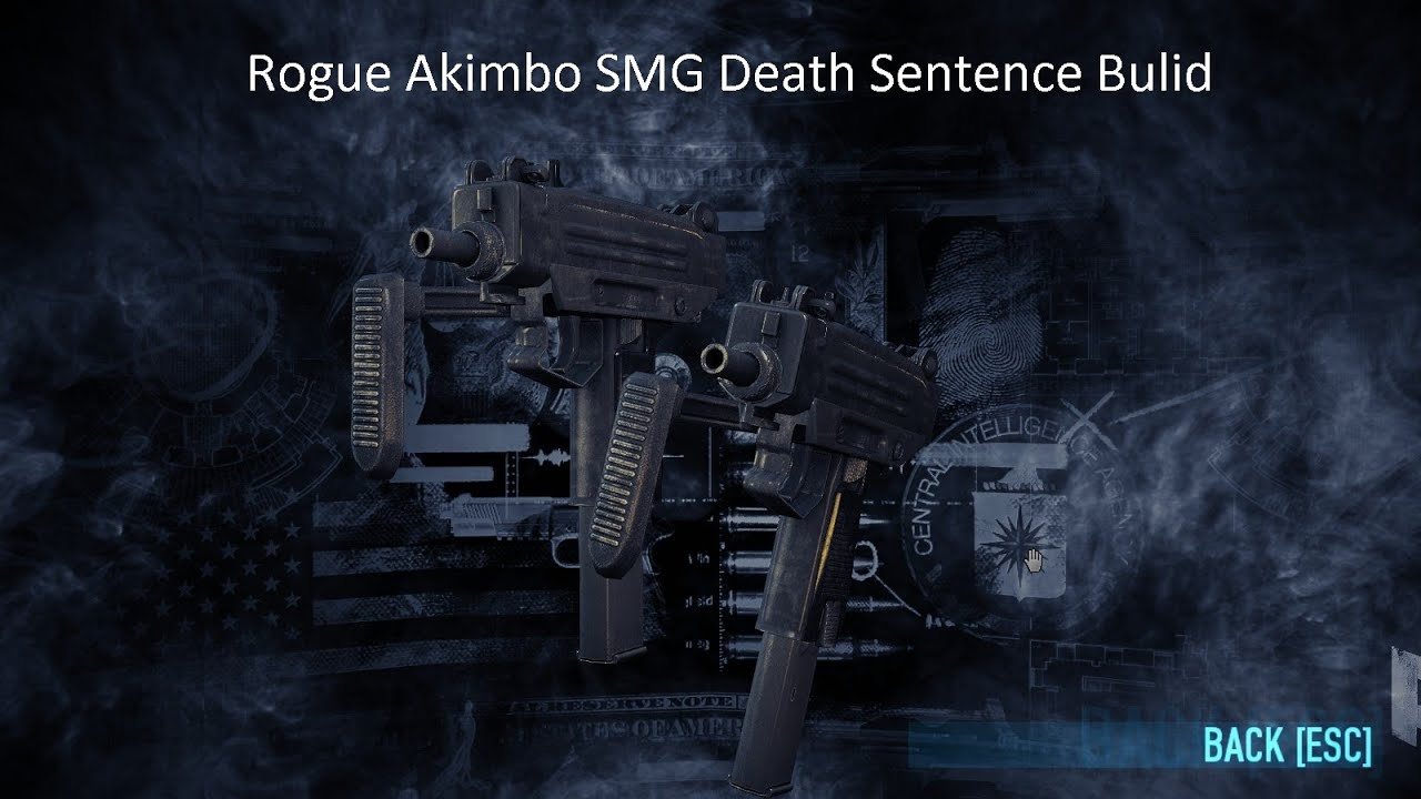 PAYDAY 2: Rogue Akimbo SMG Death Sentence Build