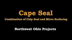 Strawser Construction Inc. - Northwest Ohio Cape Seal 