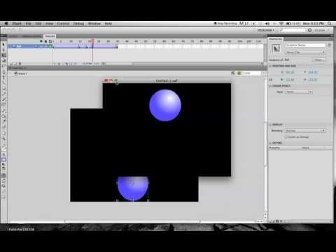 Flash CS5 Bouncing Ball Animation