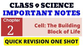 Best Notes Class 9 Cell: The Building Block of Life | Class 9 Revision Notes