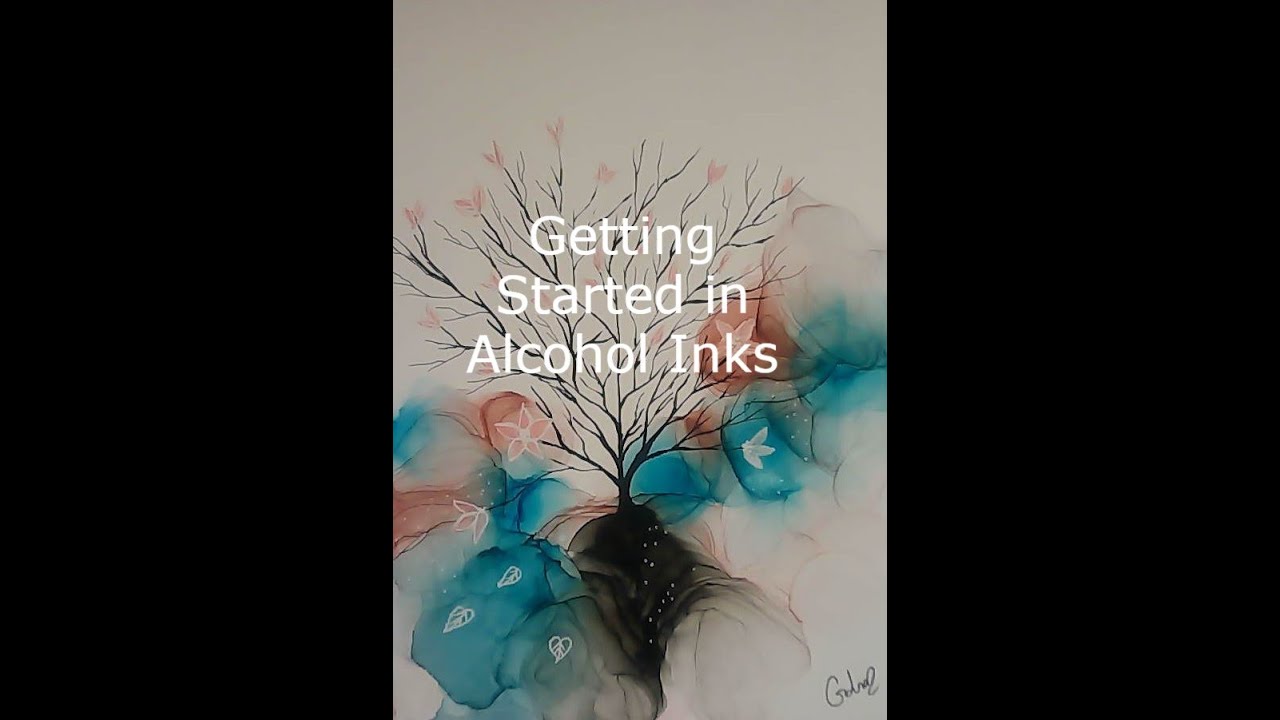 Alcohol Ink Fluid Art Tutorial With Acrylic Alcohol Ink Art For