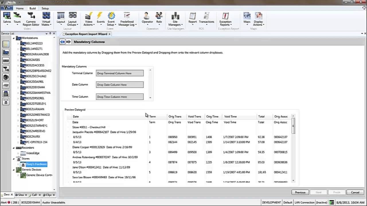 VideoEdge and victor v4.4 - POS (Point-Of-Sale) Integration Feature