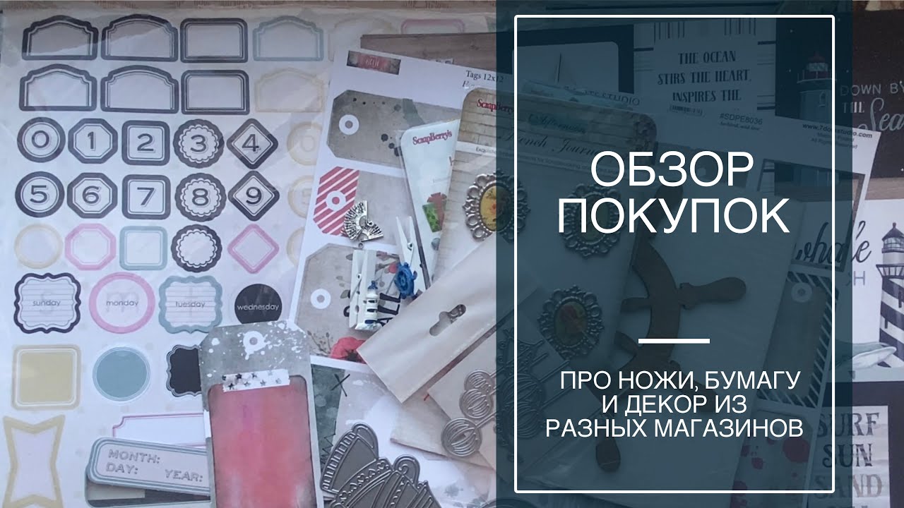 Обзор покупок / Опять много всего / Поиск бумаги с дельфином / скрапбукинг