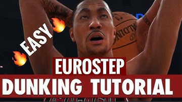 HOW TO EUROSTEP/JELLY DUNKS TUTORIAL NBA 2K19!!!