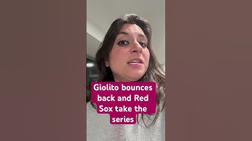 Lucas Giolito has a huge bounce back start and the Red Sox take the series from the Royals!