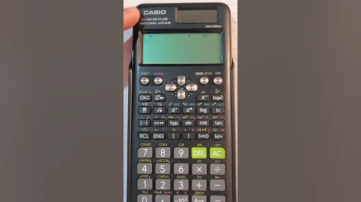 How to solve and reduce a matrix to RREF on an fx991es Casio Calculator