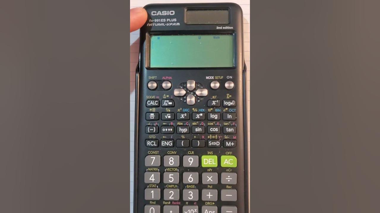 How to solve and reduce a matrix to rref on an fx991es casio calculator