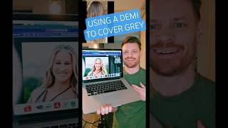 Using a demi permanent in a light shade to cover grey #hairtutorial #haircolor
