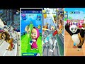 Madagascar vs Masha And The Bear vs Tom and Jerry vs Kung Fu Panda Tiles hop