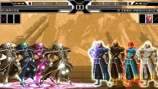 KOF MUGEN !! Ouranos 1P ,6P ,10P and 12P (Igniz) +Link VS Original Zero Team