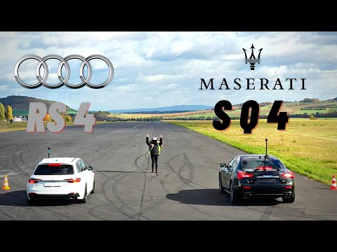 AUDI RS4 VS MASERATI SQ4 RACE -AX SPEED BRO