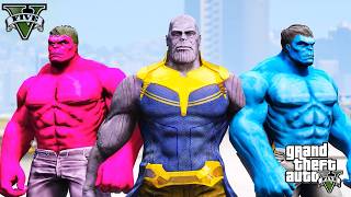 Avengers' FINAL Battle Against Thanos! 😱🔥 | GTA 5 Marvel #video screenshot 5