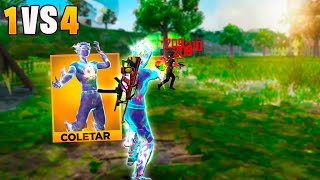 USEI A NOVA SKIN MAIS INSANA DE TODAS NO RUSHADÃO SOLO VS SQUAD!! FREE FIRE MOBILE