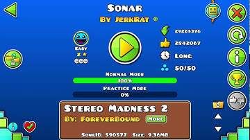 Geometry Dash: Sonar 100% (Alpha Pack 1-3)