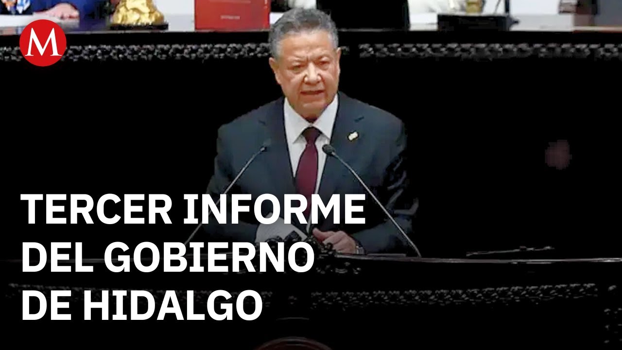 Julio Menchaca presenta su tercer informe de gobierno en Hidalgo - YouTube