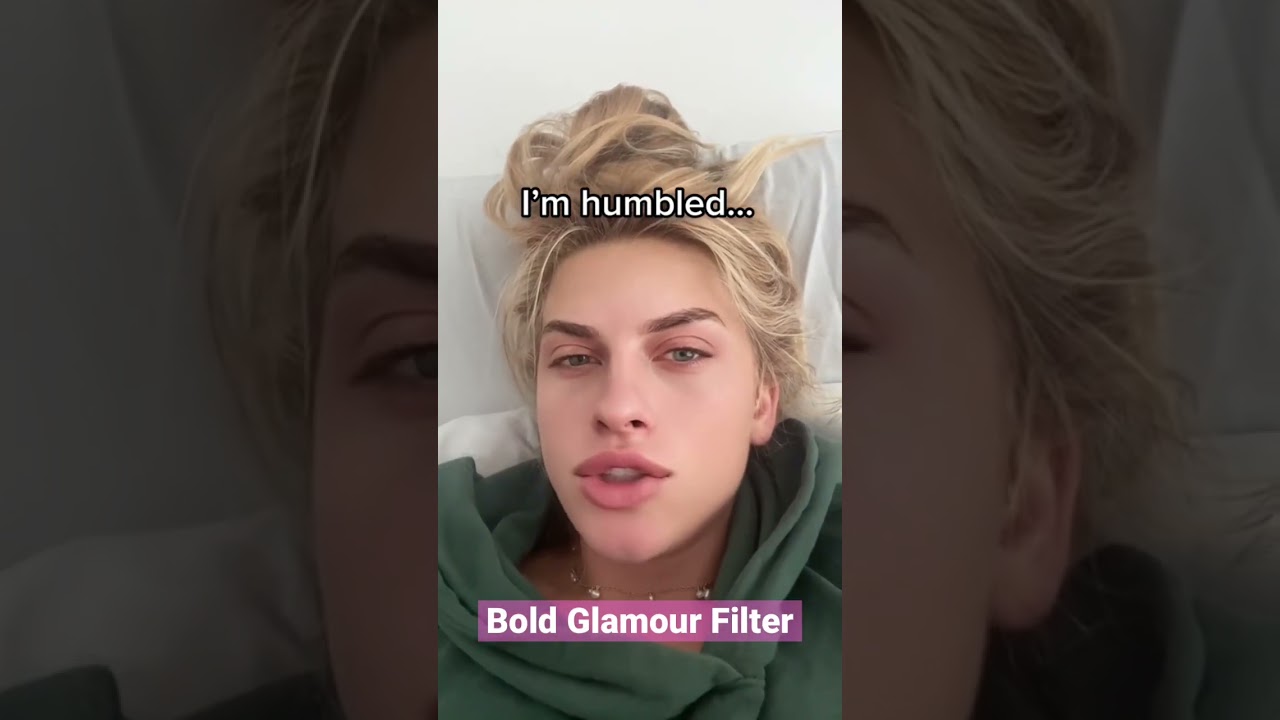 This Bold Glamour TikTok Filter  🤩 Before And After 