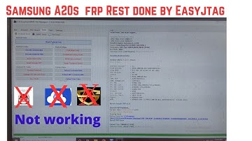 Samsung A20S ( SM-A207F)    One  Click FRP Rest Done  By Easy Jtag PLUS BOX ISP Method