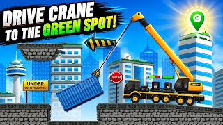 Drive crane to the green spot | Excavator Loading Simulator 3D - Highway City Road Challenge  screenshot 3