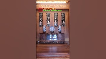 Không gian tiếp khách nhà gỗ 3 gian 5 gian #nhathoho #nhago3gian #nhago