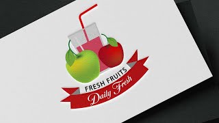 Creating a Professional Logo Design for Fresh Fruits Brand: Step-by-Step Tutorial
