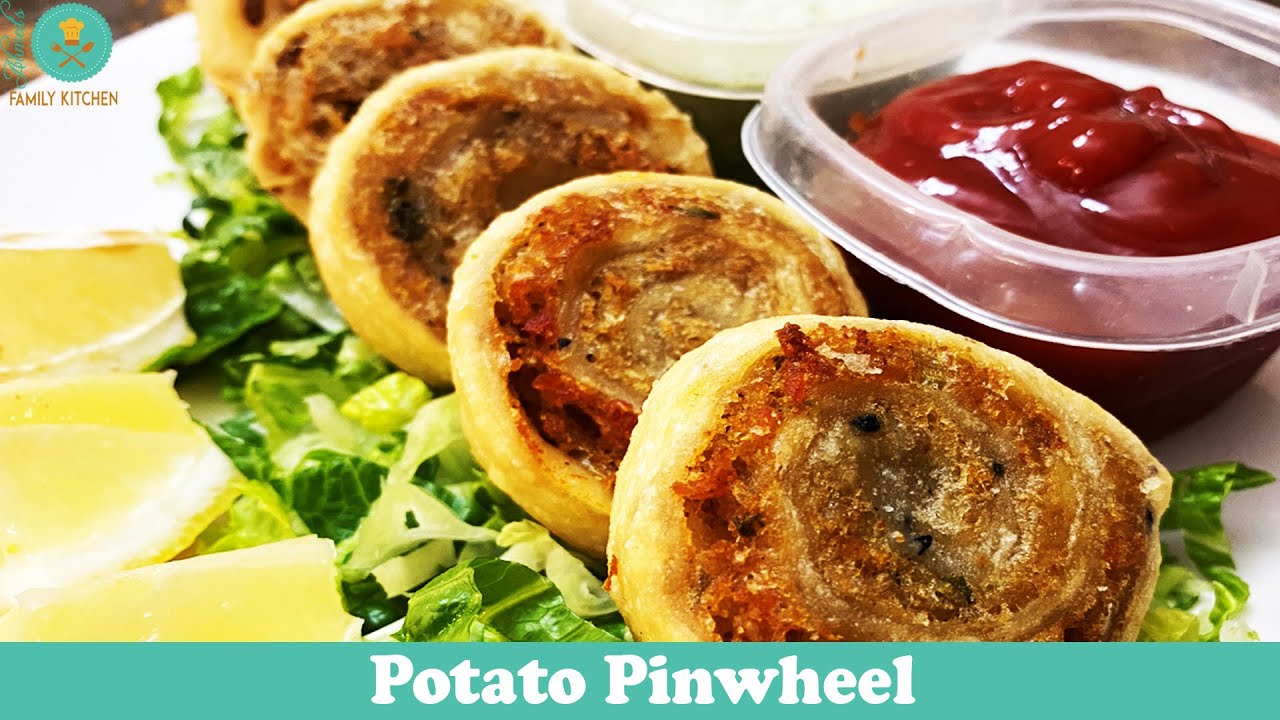 Potato Pinwheel Recipe | Ramadan Special Crispy Aloo Pinwheel Samosa | Ahmed's Family Kitchen