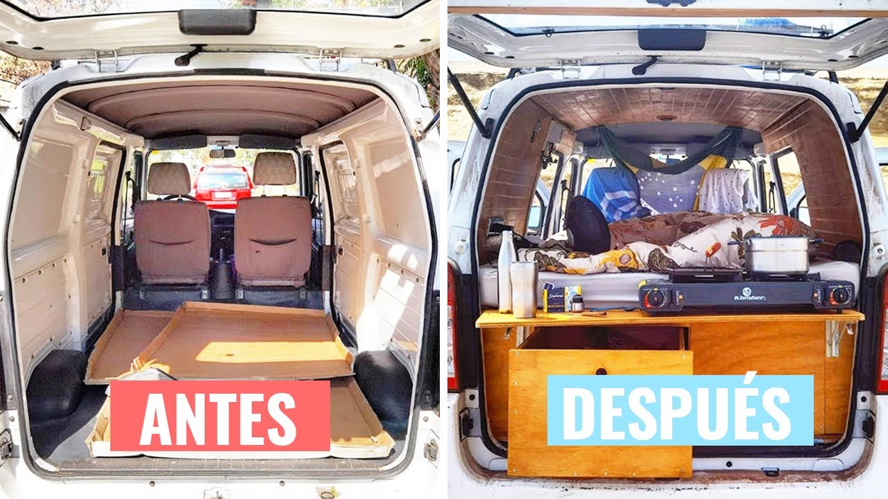 🚐 CAMPERIZACIÓN COMPLETA PEQUEÑA FURGONETA CAMPER 🔨 | Transformación radical y barata 