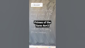 Primes of the form 4n+3 #math #primenumber #numbertheory #proof