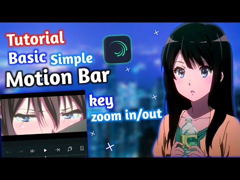 Tutorial Basic Simple Motion Bar key zoom in/out || Alight Motion