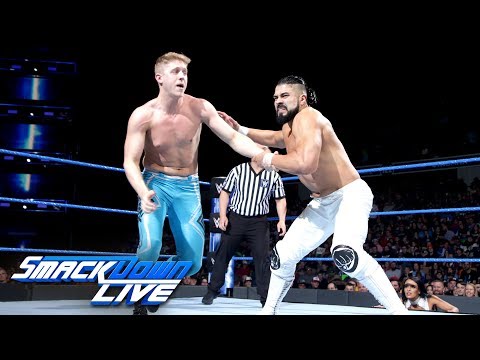 Andrade "Cien" Almas vs. local competitor: SmackDown LIVE, May 22, 2018